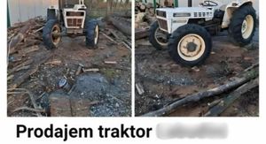 Oglas za prodaju traktora sa smiješnom pogreškom