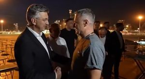 Marko Perković Thompson i Andrej Plenković