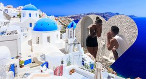 Santorini i mladi par pred zaruke