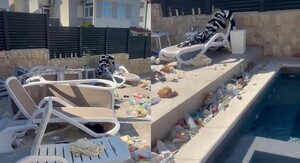 Turisti ostavili nered