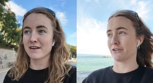 Amerikanka Madeleine Montgomery u Splitu kako komentira plaže