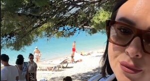 Ivana Nešić na plaži Punta rata