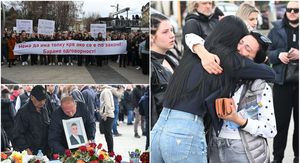 Građani odaju počast poginulima u požaru u Kočanima - 10