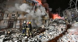 Uništena zgrada u Harkivu