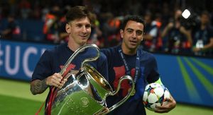 Leo Messi i Xavi