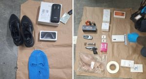 Predmeti koje je zagrebačka policija pronašla kod pljačkaša