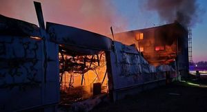 Požar u češkoj tvornici