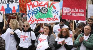 Prosvjed sindikata u Zagrebu - 3