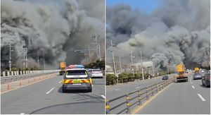 Požar u korejskoj tvornici