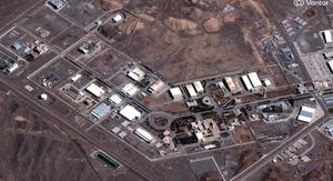 Satelitska snimka nuklearnog postrojenja Natanz u središnjem Iranu