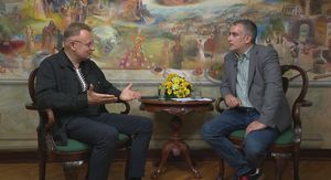 Gradonačelnik Lavova Andrij Sadovij i Marko Stričević
