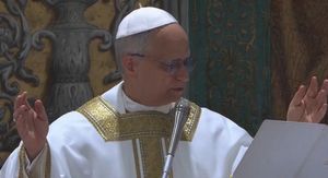 Papa Lav XIV. predvodi misu