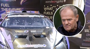 Štand Zondacrypto mijenjačnice i Donald Tusk