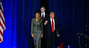 Melania, Donald i Barron Trump