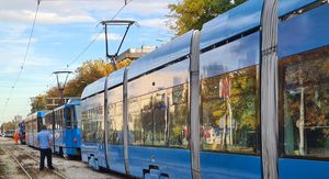 Zastoj tramvaja, ilustracija