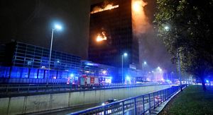 Požar u Vjesnikovom neboderu