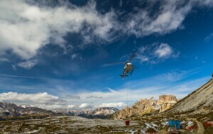 Spašavanje helikopterom u Dolomitima
