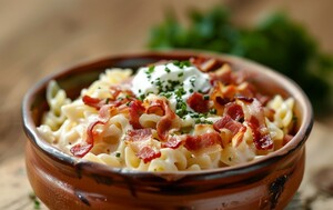 Tjestenina sa sirom i slaninom