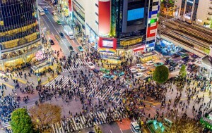 Najprometniji pješački prijelaz na svijetu - Shibuya, Tokio - 1