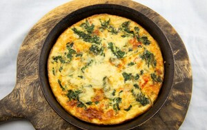 Složenac s jajima špinatom i pancetom