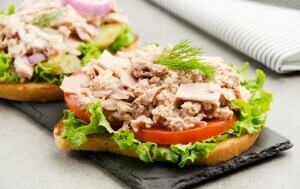 Tost s tunom i povrćem