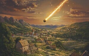 Hrašćinski meteorit/Ilustracija