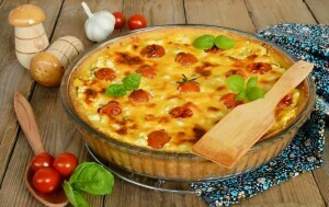 Quiche s pečenim cherry rajčicama