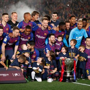 Barcelona slavi naslov prvaka (Foto: AFP)