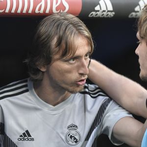 Alen Halilović i Luka Modrić (Foto: AFP)