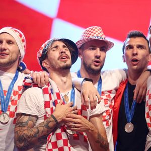 Ante Rebić, Šime Vrsaljko, Danijel Subašić, Mario Mandžukić i Duje Ćaleta-Car (Photo: Petar Glebov/PIXSELL)