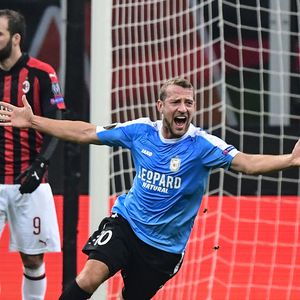 Dudelange slavi pogodak Milanu na San Siru (Foto: AFP)