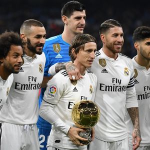 Luka Modrić sa suigračima (Foto: AFP)