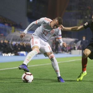 Iago Aspas i Domagoj Vida (Foto: AFP)