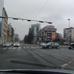 Sudar na Savskoj kod Vjesnika u Zagrebu
