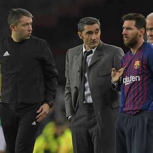 Ernesto Valverde i Lionel Messi (Foto: AFP)