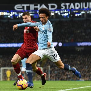 Leroy Sane slavi pobjedu sa suigračima iz Manchester Cityja (Foto: AFP)