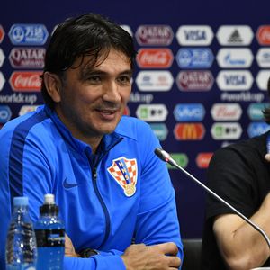 Zlatko Dalić i Luka Modrić na konferenciji za novinare (Foto: AFP)