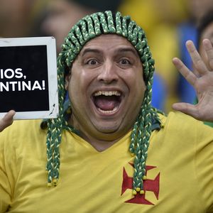 Brazilski navijač (Foto: AFP)