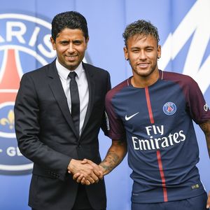 Predsjednik PSG-a i Neymar (Foto: AFP)