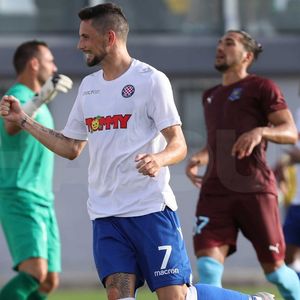 Gyurcso slavi pogodak protiv Gzire United (Foto: Robert Matić / hajduk.hr)