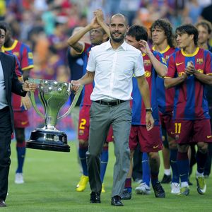Joan Laporta i Josep Guardiola (Foto: AFP)