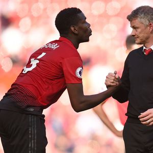 Paul Pogba i Ole Gunnar Solskjaer (Foto: AFP)
