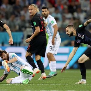 Luka Modrić, Lionel Messi, Domagoj Vida i Marcelo Brozović (Photo: Igor Kralj/PIXSELL)