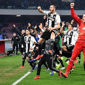 Igrači Juventusa slave pobjedu (Foto: AFP)