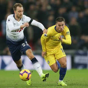 Cristian Eriksen i Eden Hazard (Foto: AFP)