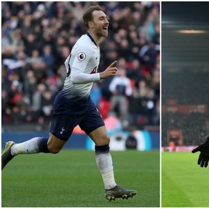 Christian Eriksen i Felipe Anderson (Foto: AFP)