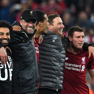 Slavlje igrača Liverpoola i trenera Kloppa (Foto: AFP)
