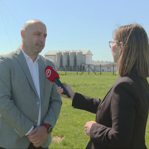 Dražen Hižman i Marina Bešić Đukarić, reporterka Dnevnika Nove TV