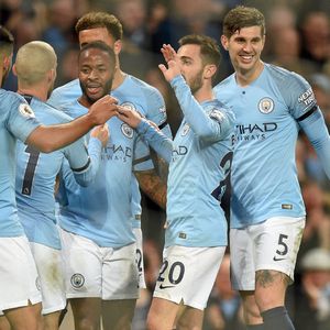 Manchester City slavi pogodak (Foto: AFP)