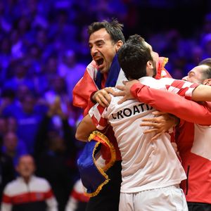 Hrvatska slavi Davis Cup naslov (Foto: AFP)